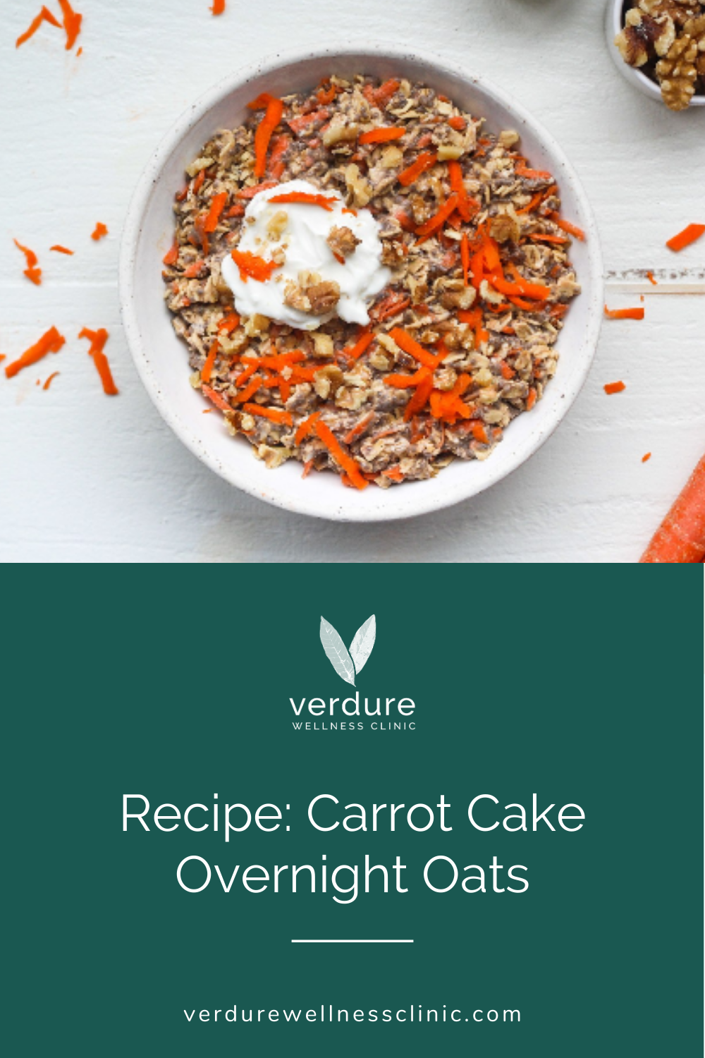 carrot cake overnight oats recipe